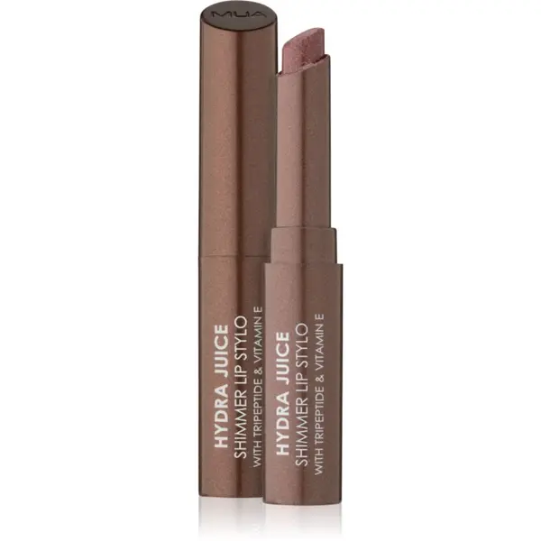 MUA Makeup Academy MUA Makeup Academy Hydra Juice Peptide Shimmer Lip Stylo svjetlucavi ruž za usne s hranjivim učinkom nijansa Mocha Muse 1.5 g