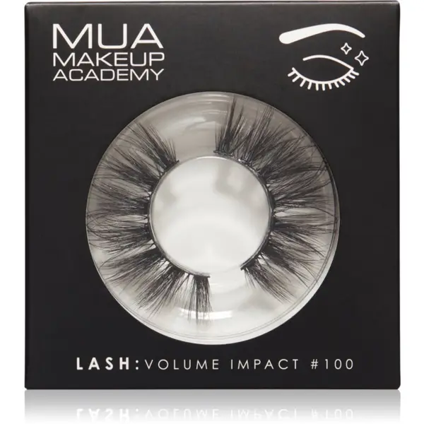 MUA Makeup Academy MUA Makeup Academy Lashes Volume Impact umjetne trepavice tip #100 1 par