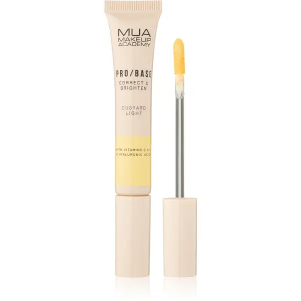 MUA Makeup Academy MUA Makeup Academy PRO/BASE Colour Corrector posvjetljujući korektor nijansa Correct & Brighten – Custard Light 10 ml