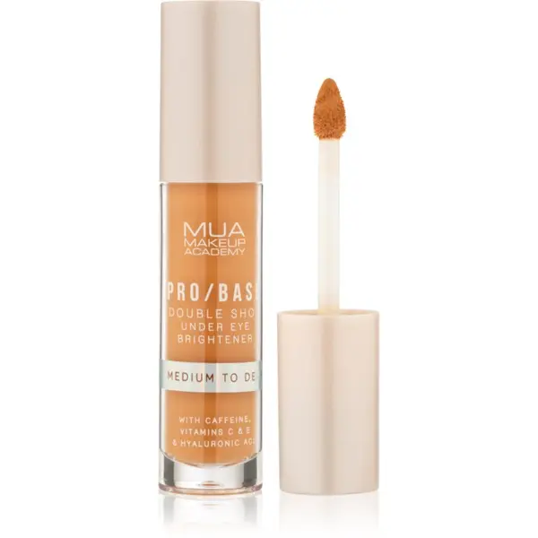 MUA Makeup Academy MUA Makeup Academy PRO/BASE Double Shot posvjetljivač za područje oko očiju s kofeinom nijansa Medium to Deep 5 ml