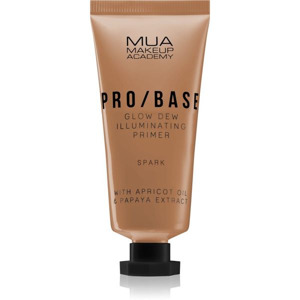 MUA Makeup Academy MUA Makeup Academy PRO/BASE Glow Dew posvjetljujući primer nijansa Spark 30 ml