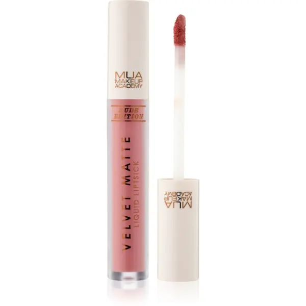 MUA Makeup Academy MUA Makeup Academy Velvet Matte Nude Edition mat tekući ruž za usne nijansa Honey 3 ml