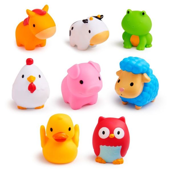 Munchkin Munchkin Bath Farm Bath Squirts igračka za vodu 9 m+ 8 kom