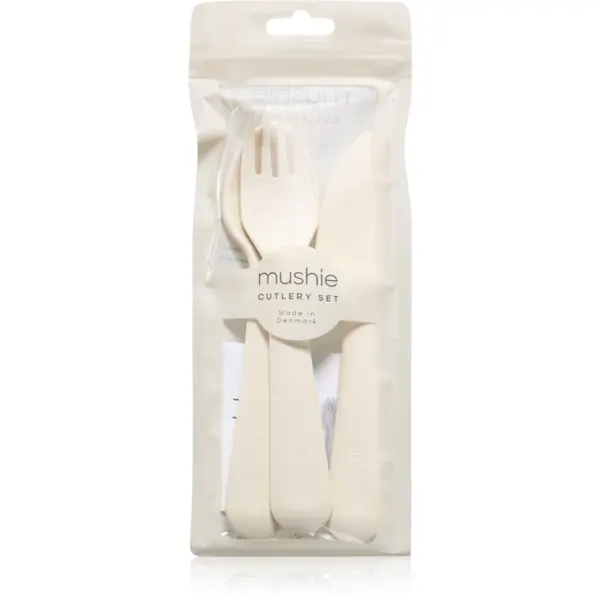 Mushie Mushie Cutlery pribor za djecu 3y+ Ivory 3 kom