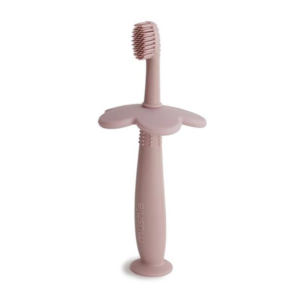Mushie Mushie Learning Toothbrush četkica za zube Flower Blush 1 kom