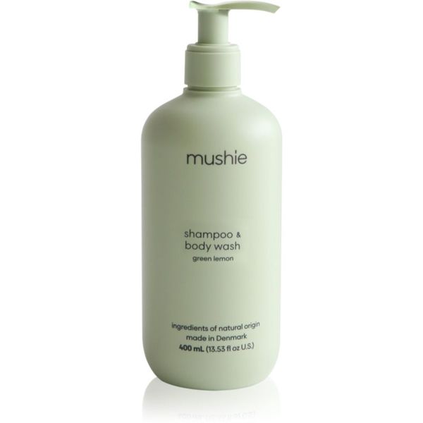 Mushie Mushie Organic Baby gel za tuširanje i šampon 2 u 1 za djecu Green Lemon 400 ml