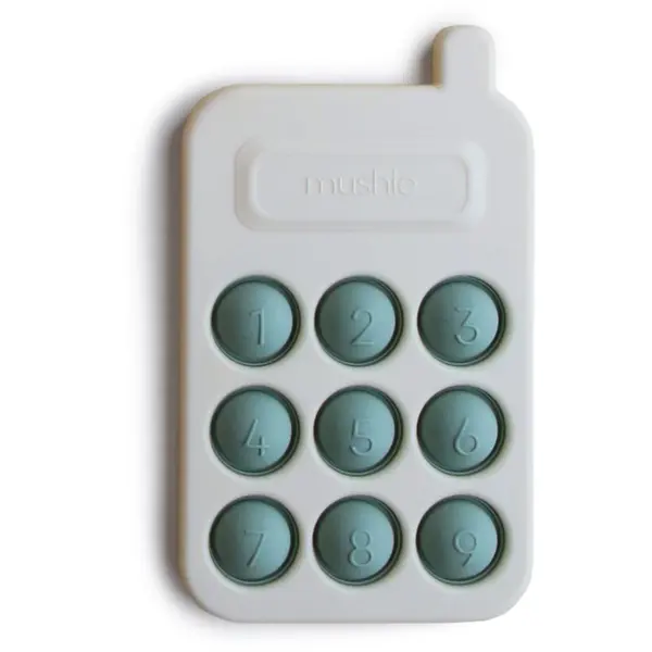 Mushie Mushie Pop-It Phone aktivna igračka za djecu Cambridge Blue 10m+ 1 kom