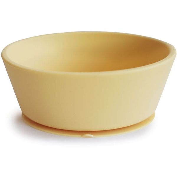 Mushie Mushie Silicone Suction Bowl silikonska zdjelica s vakuumskim držačem Daffodil 1 kom