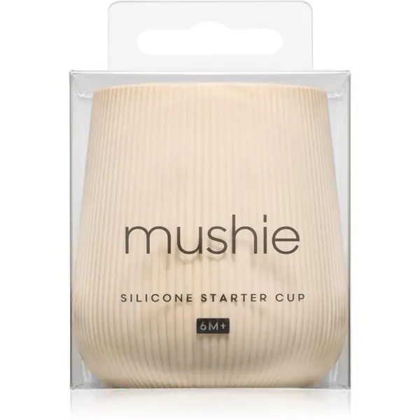 Mushie Mushie Starter Training Cup šalica za učenje pijenja Shifting Sand 6m+ 1 kom