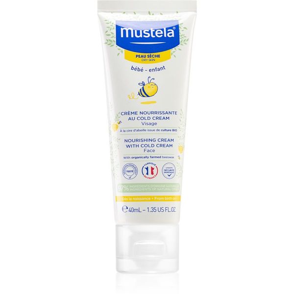 Mustela Mustela Bébé Dry Skin hranjiva krema za suho lice za djecu od rođenja 40 ml