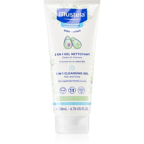 Mustela Mustela Bébé gel za pranje tijela i kose za djecu 200 ml