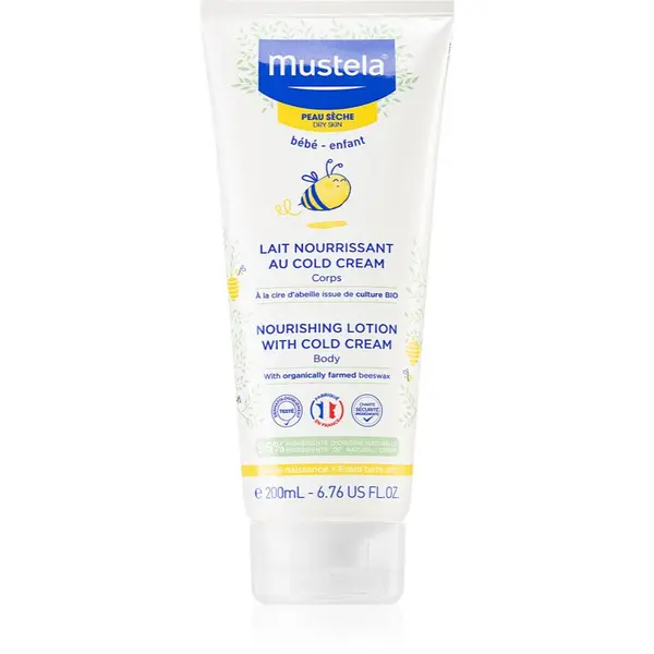 Mustela Mustela Bébé Nourishing Lotion Wih Cold Cream hidratantno mlijeko za tijelo sadrži Cold Cream 200 ml
