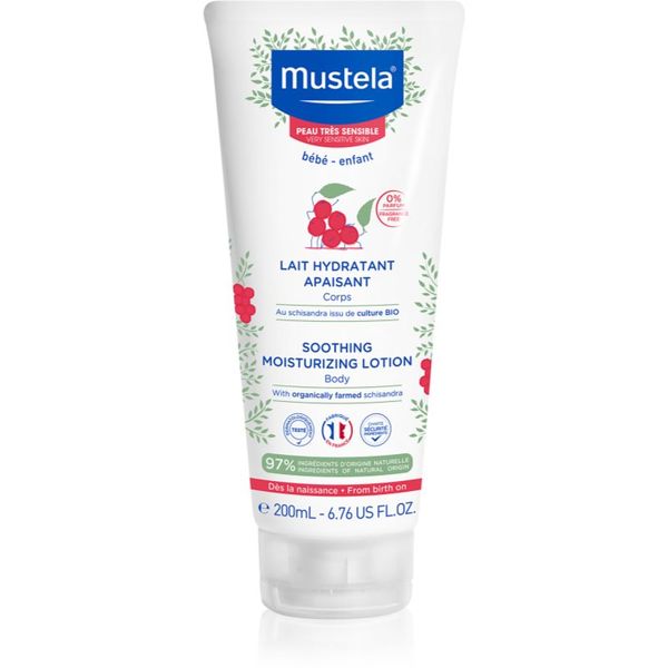 Mustela Mustela Bébé umirujuće mlijeko za tijelo za djecu od rođenja 200 ml