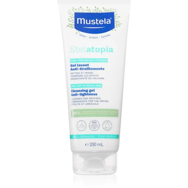Mustela Mustela Bébé umirujući gel za čišćenje za atopičnu kožu 200 ml