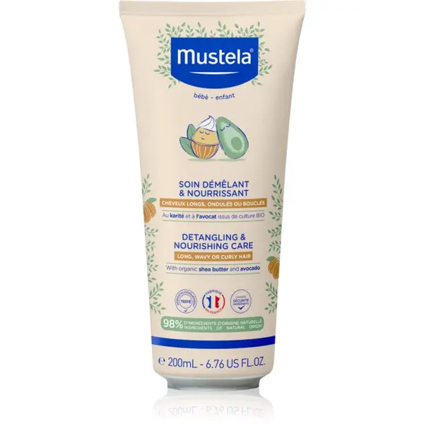 Mustela Mustela Detangling & Nourishing dječji šampon za jednostavno raščešljavanje kose 200 ml