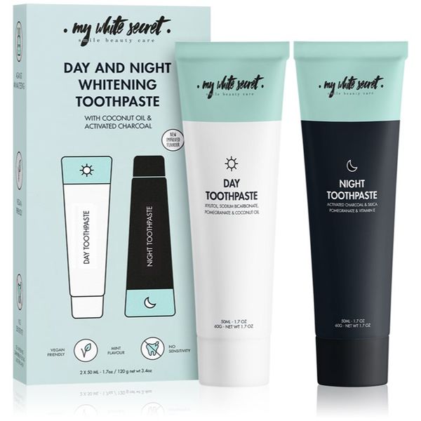My White Secret My White Secret Toothpaste Classic Mint set njege za zube (za blistavo bijele zube)
