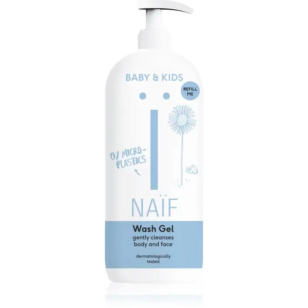Naif Naif Baby & Kids Wash Gel gel za čišćenje i pranje djece i beba za tijelo i lice Refill Me 500 ml