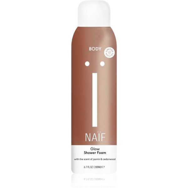 Naif Naif Body Glow pjena za tuširanje Jasmin & Cedarwood 200 ml