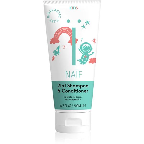 Naif Naif Kids Shampoo & Conditioner šampon i regenerator 2 u 1 za djecu 200 ml