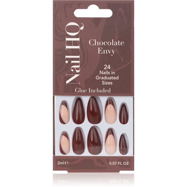 Nail HQ Nail HQ Almond Umjetni nokti Chocolate Envy 24 kom