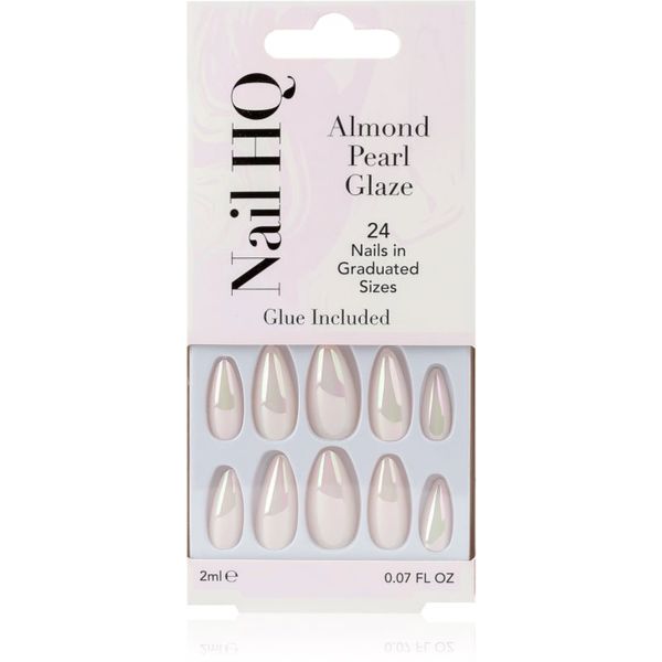 Nail HQ Nail HQ Almond Umjetni nokti Pearl Glaze 24 kom