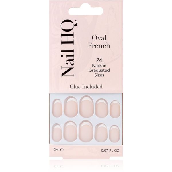 Nail HQ Nail HQ Oval French Umjetni nokti 24 kom