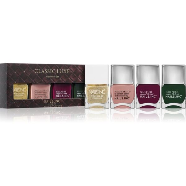 Nails Inc. Nails Inc. Classic Luxe set lakova za nokte