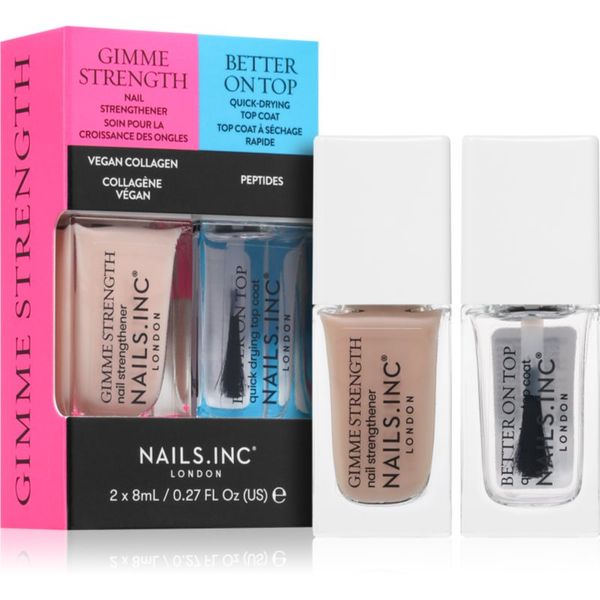 Nails Inc. Nails Inc. Gimme Strength & Better On Top set lakova za nokte