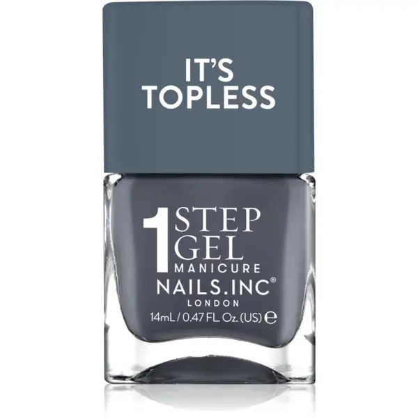 Nails Inc. Nails Inc. It’s Topless gel lak za nokte za dugotrajni efekt nijansa Emily 14 ml