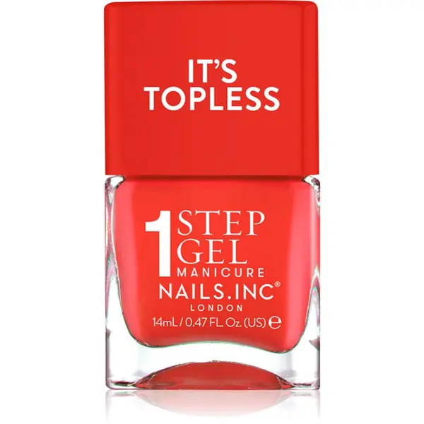 Nails Inc. Nails Inc. It’s Topless gel lak za nokte za dugotrajni efekt nijansa Jennifer 14 ml