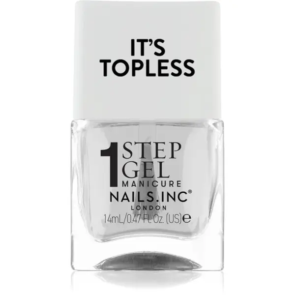 Nails Inc. Nails Inc. It’s Topless gel lak za nokte za dugotrajni efekt nijansa Mia 14 ml