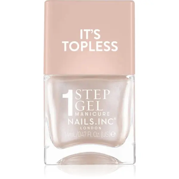 Nails Inc. Nails Inc. It’s Topless gel lak za nokte za dugotrajni efekt nijansa Simone 14 ml