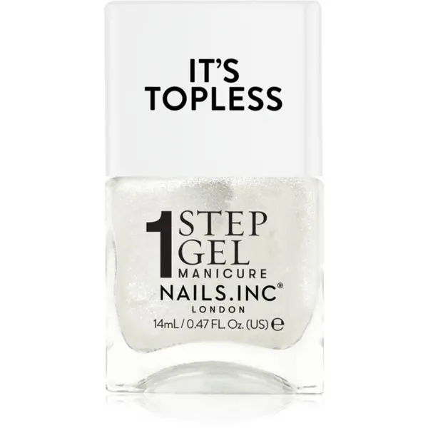 Nails Inc. Nails Inc. It’s Topless gel lak za nokte za dugotrajni efekt nijansa Sydney 14 ml
