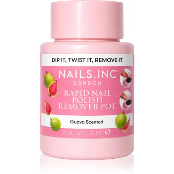 Nails Inc. Nails Inc. Rapid Nail Polish Remover Pot Guava Scented sredstvo za skidanje laka s noktiju 50 ml