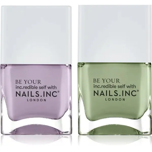 Nails Inc. Nails Inc. Summer Matcha Mood Duo set lakova za nokte