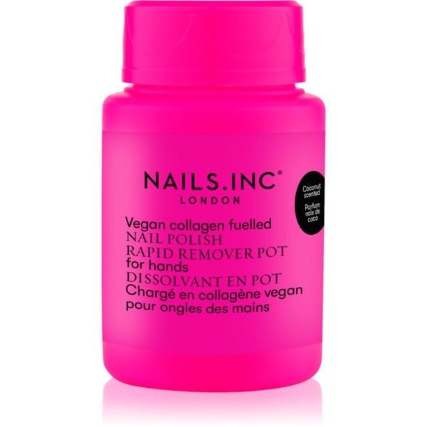 Nails Inc. Nails Inc. Vegan Nail Polish Rapid Remover Pot sredstvo za skidanje laka s noktiju bez acetona s vůní kokosu 50 ml