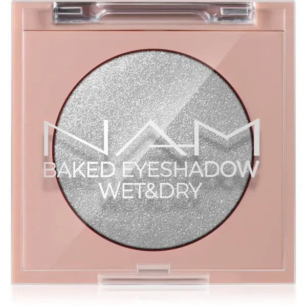 NAM NAM Baked Eyeshadow sjenilo za oči sa šljokicama 02 Silver Lining 4 g