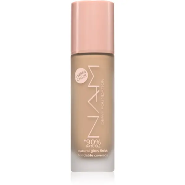 NAM NAM Dewy dugotrajni tekući puder s hijaluronskom kiselinom nijansa 05 Warm Beige 30 ml
