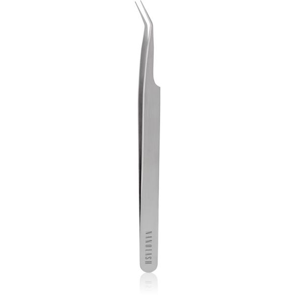 Nanolash Nanolash Eyelash Tweezers Curved pomagalo za nanošenje umjetnih trepavica 1 kom