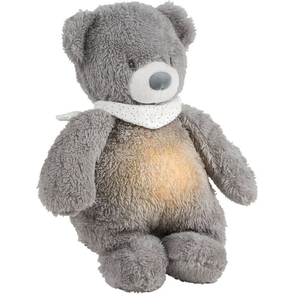 NATTOU NATTOU Sleepy Bear Grey tješilica sa senzorom plača 0 m+ 1 kom