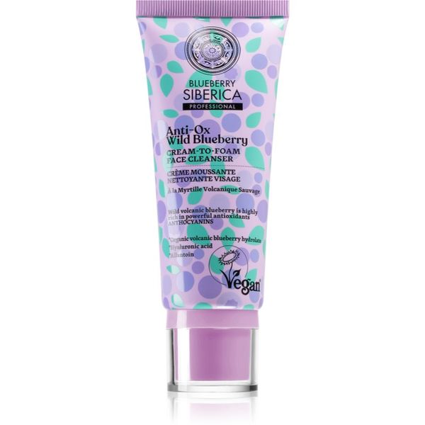 Natura Siberica Natura Siberica Anti-Ox Wild Blueberry kremasta pjena za čišćenje za lice 100 ml