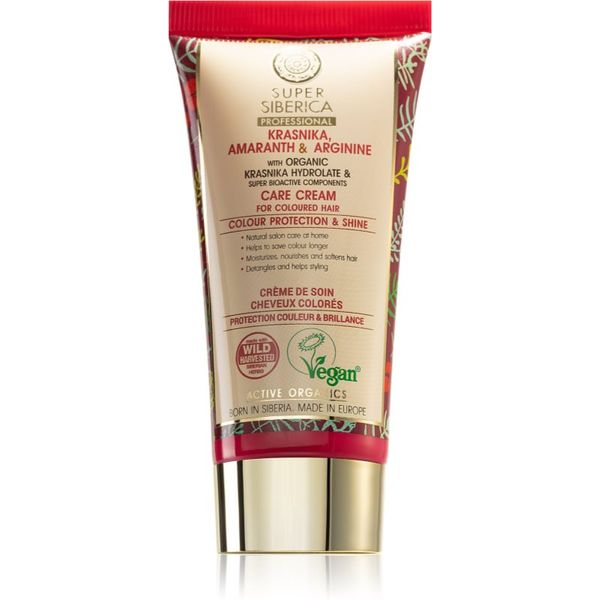 Natura Siberica Natura Siberica Krasnika, Amaranth & Arginine krema za tretman za obojenu kosu 50 ml