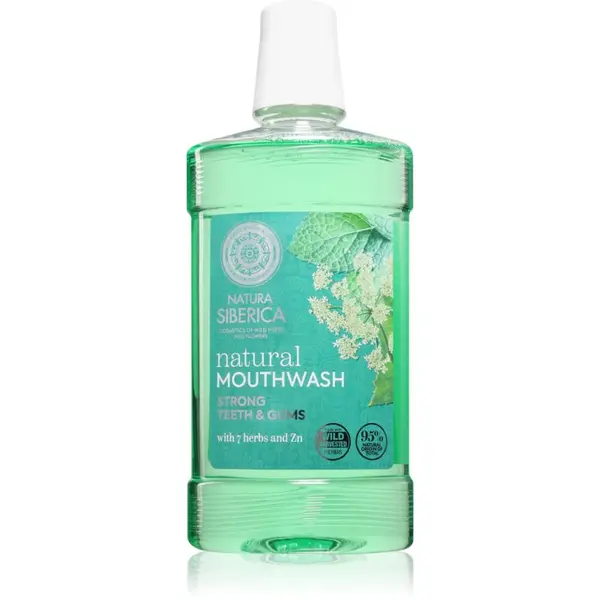 Natura Siberica Natura Siberica Natural Mouthwash Strong Teeth & Gums biljna vodica za usta sadrži cink 520 ml