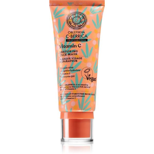 Natura Siberica Natura Siberica Oblepikha C-Berrica Maska za jačanje i obnavljanje kože lica s vitaminom C 100 ml