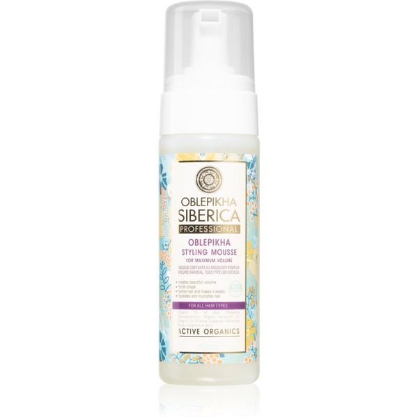 Natura Siberica Natura Siberica Oblepikha (Sea-Buckthorn) pjena od pasjeg trna za maksimalni volumen kose 170 ml