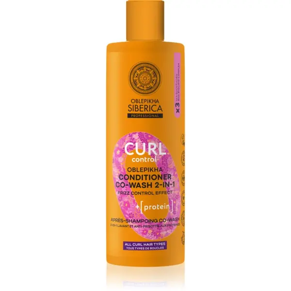 Natura Siberica Natura Siberica Oblepikha Siberica Curl Control regenerator za zaglađivanje neposlušne i frizzy kose za kovrčavu kosu 400 ml