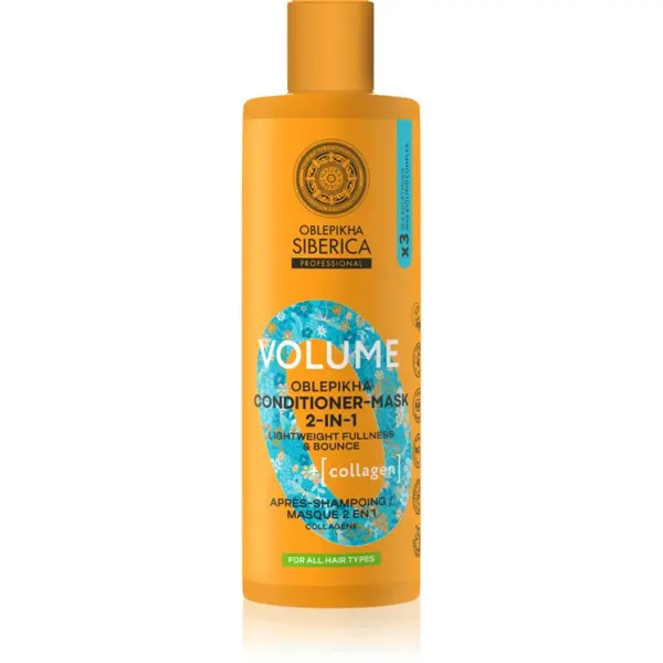 Natura Siberica Natura Siberica Oblepikha Siberica Volume regenerator i maska 2 u 1 za volumen kose 400 ml