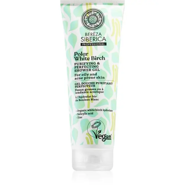 Natura Siberica Natura Siberica Polar White Birch gel za tuširanje za problematičnu i masnu kožu 200 ml