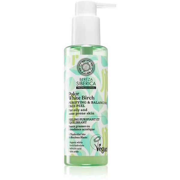 Natura Siberica Natura Siberica Polar White Birch piling gel za čišćenje za masno i problematično lice 145 ml