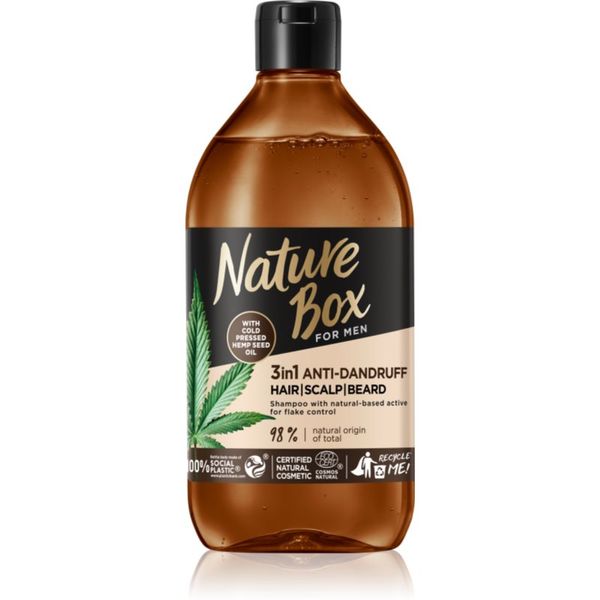 Nature Box Nature Box Hemp Seed šampon protiv peruti 3 u 1 za muškarce 385 ml